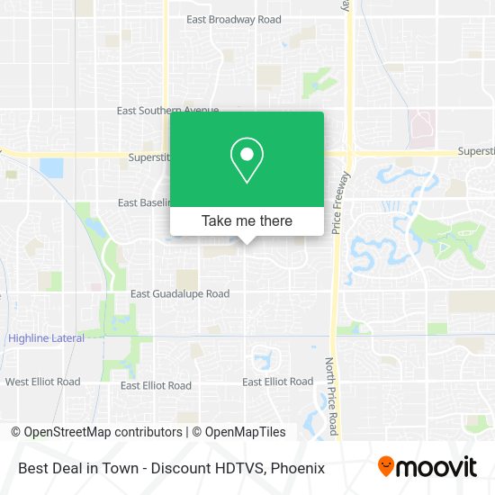 Mapa de Best Deal in Town - Discount HDTVS