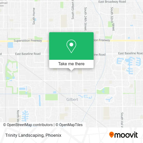 Trinity Landscaping map