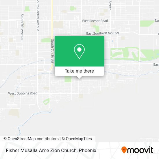 Fisher Musalla Ame Zion Church map