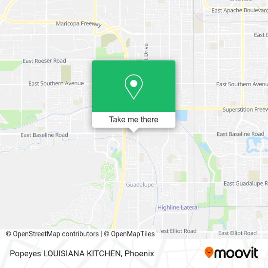 Popeyes LOUISIANA KITCHEN map