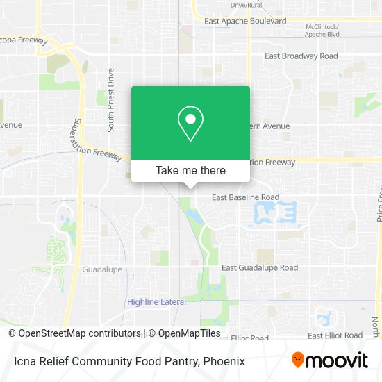 Icna Relief Community Food Pantry map