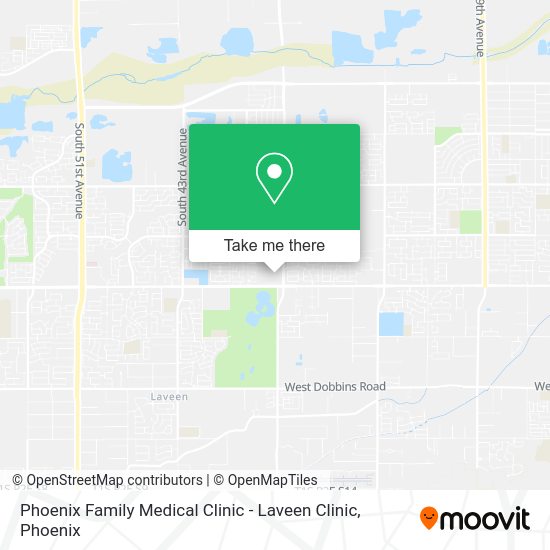 Phoenix Family Medical Clinic - Laveen Clinic map