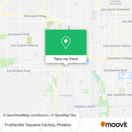 Frutilandia Taqueria Factory map