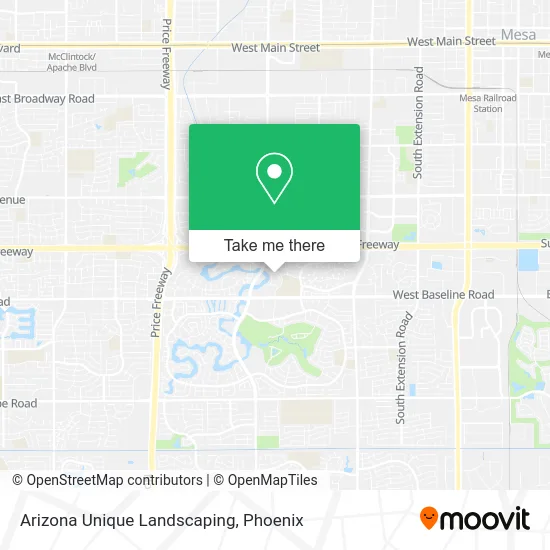 Arizona Unique Landscaping map