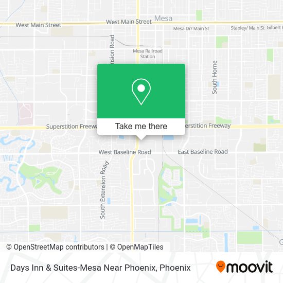 Days Inn & Suites-Mesa Near Phoenix map