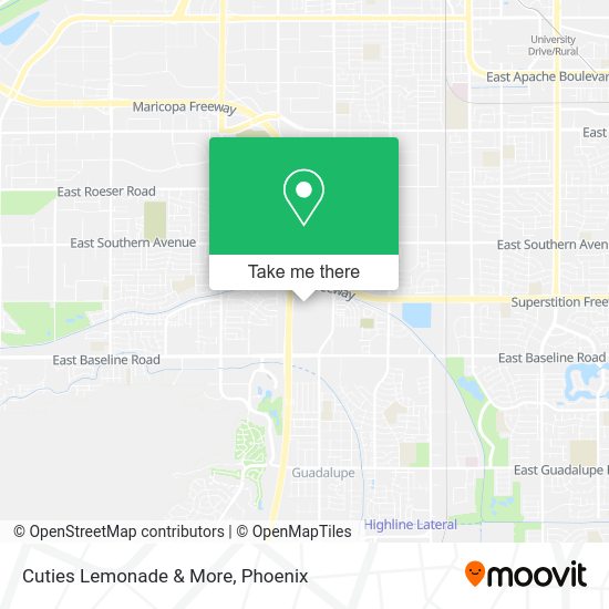 Cuties Lemonade & More map