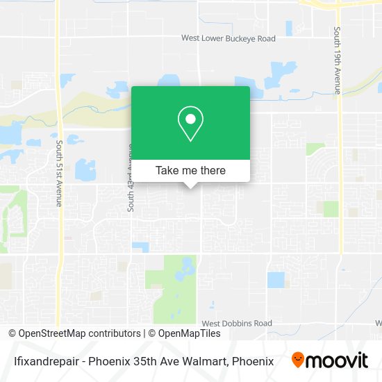 Ifixandrepair - Phoenix 35th Ave Walmart map