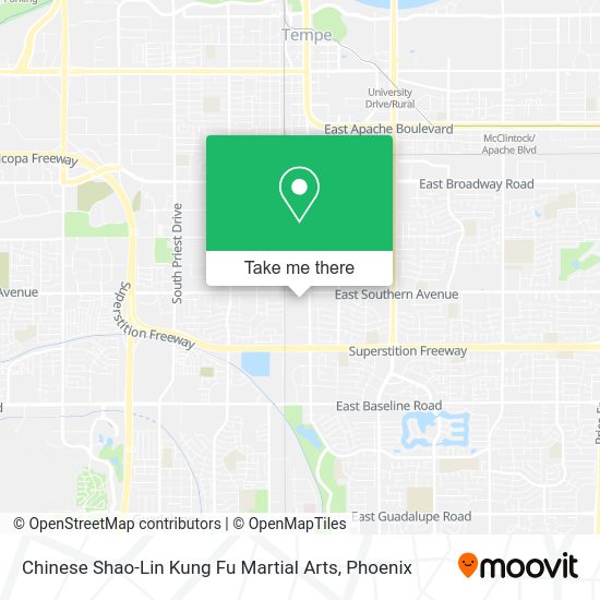 Chinese Shao-Lin Kung Fu Martial Arts map