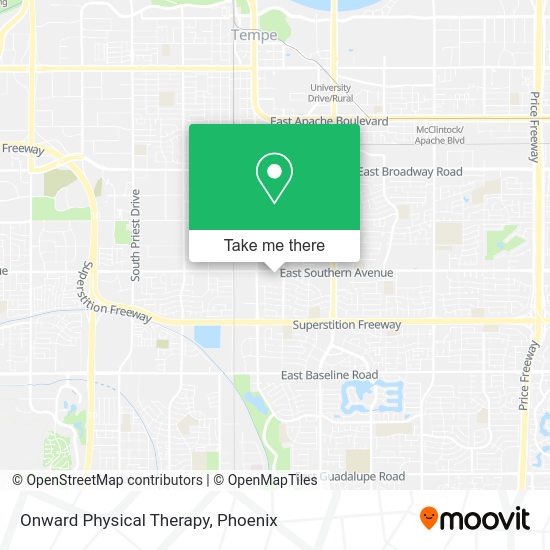 Onward Physical Therapy map