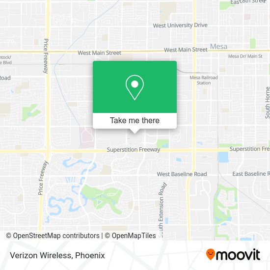 Mapa de Verizon Wireless
