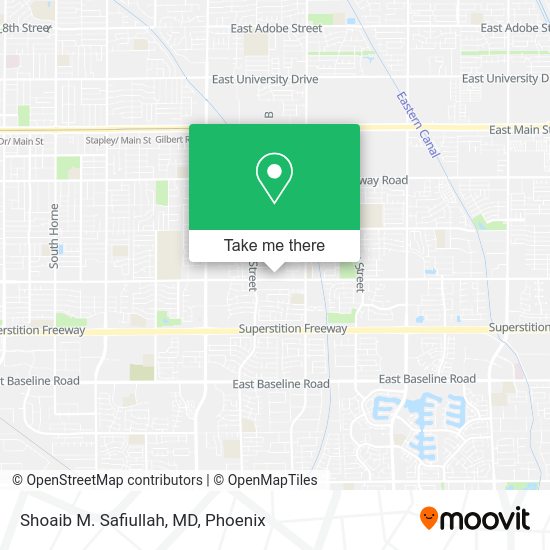 Shoaib M. Safiullah, MD map