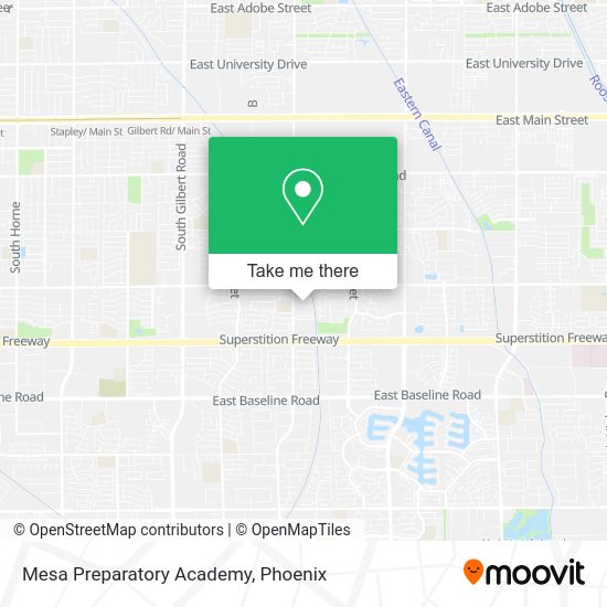 Mapa de Mesa Preparatory Academy