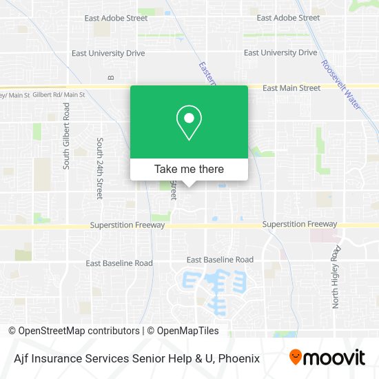 Ajf Insurance Services Senior Help & U map