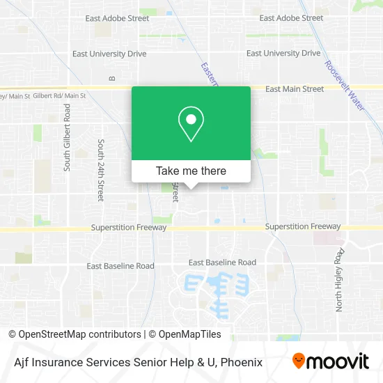 Ajf Insurance Services Senior Help & U map