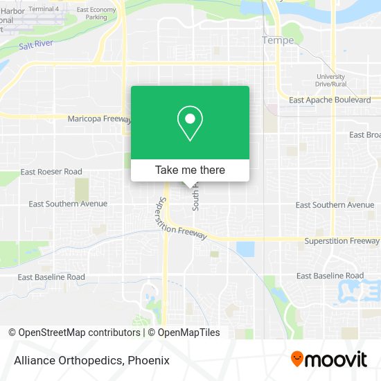 Alliance Orthopedics map