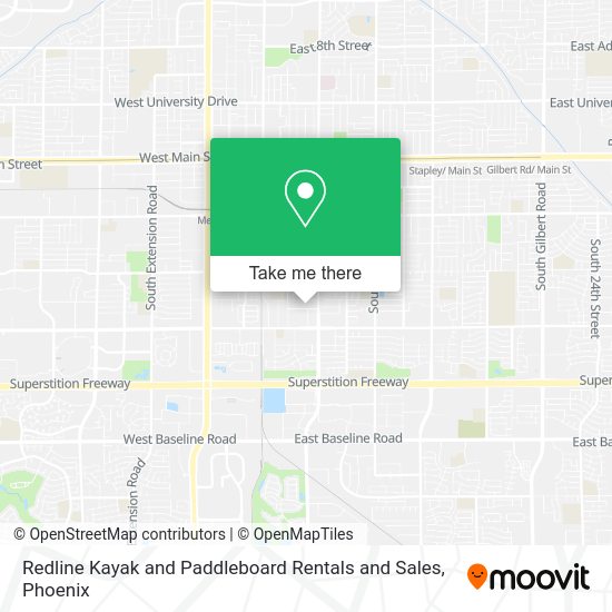 ¿Cómo llegar a Redline Kayak and Paddleboard Rentals and Sales en Mesa