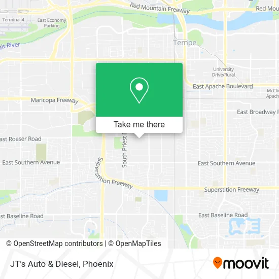 JT's Auto & Diesel map