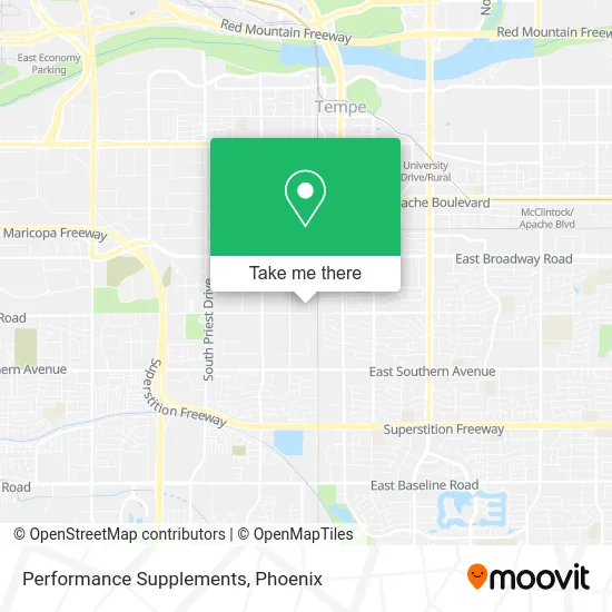 Performance Supplements map