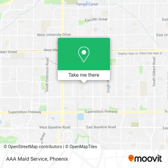 AAA Maid Service map