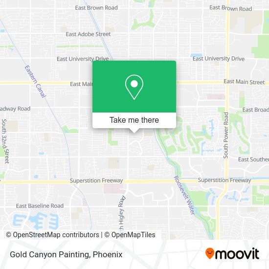 Gold Canyon Painting map