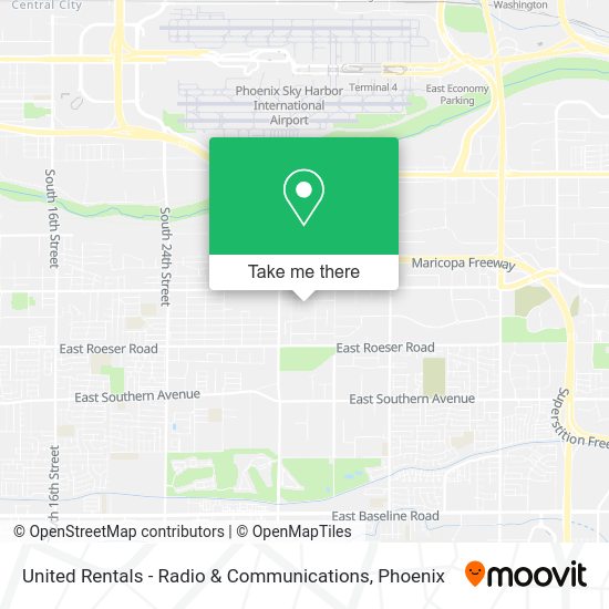 Mapa de United Rentals - Radio & Communications