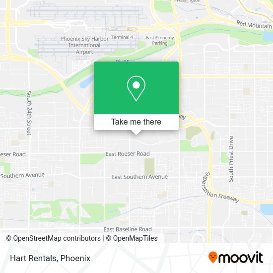 Mapa de Hart Rentals