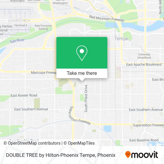 DOUBLE TREE by Hilton-Phoenix Tempe map
