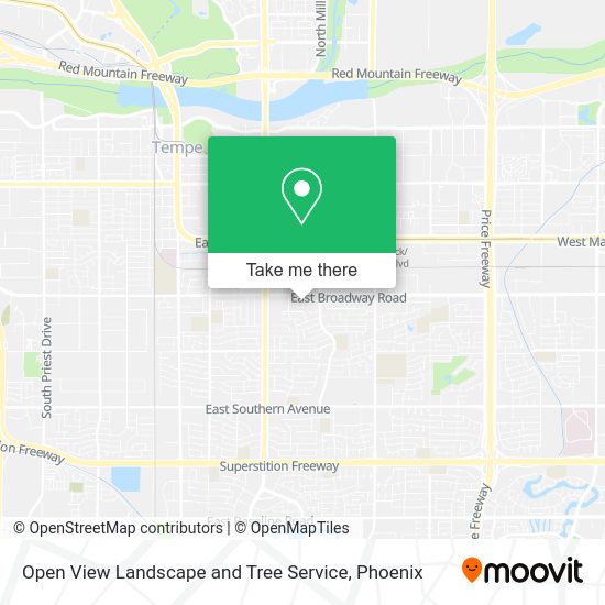 Open View Landscape and Tree Service map