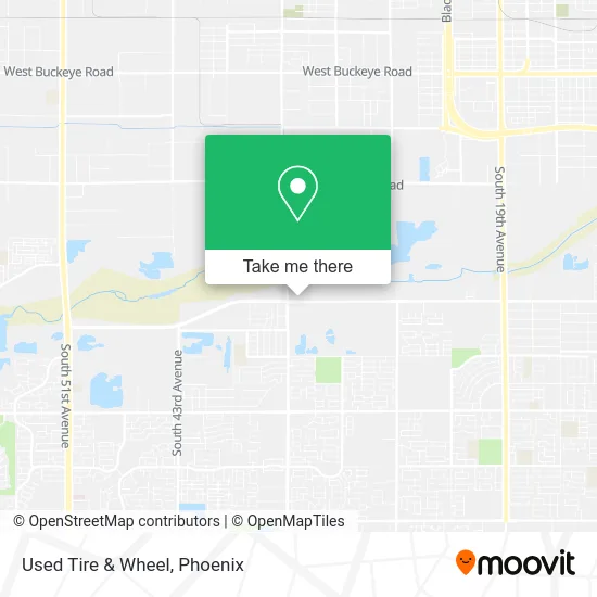 Used Tire & Wheel map