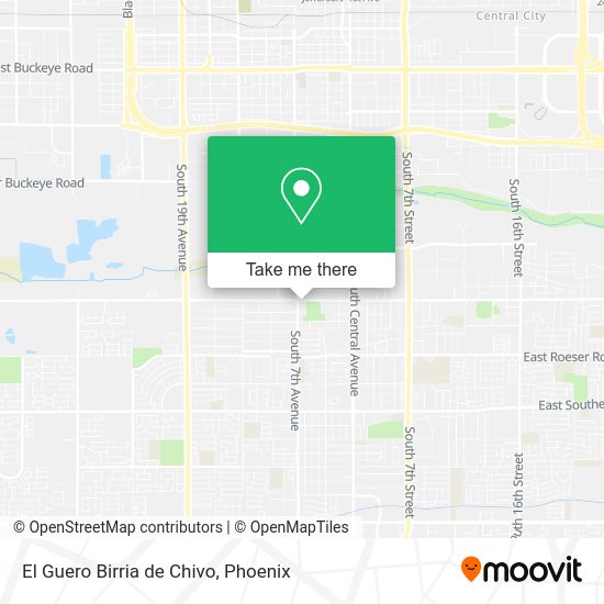 El Guero Birria de Chivo map