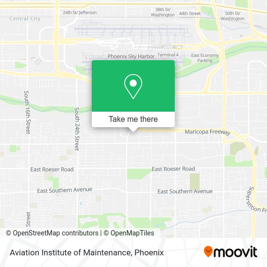 Mapa de Aviation Institute of Maintenance
