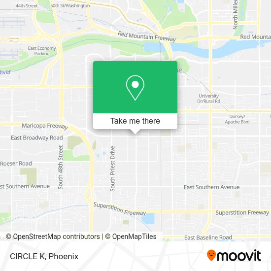 CIRCLE K map