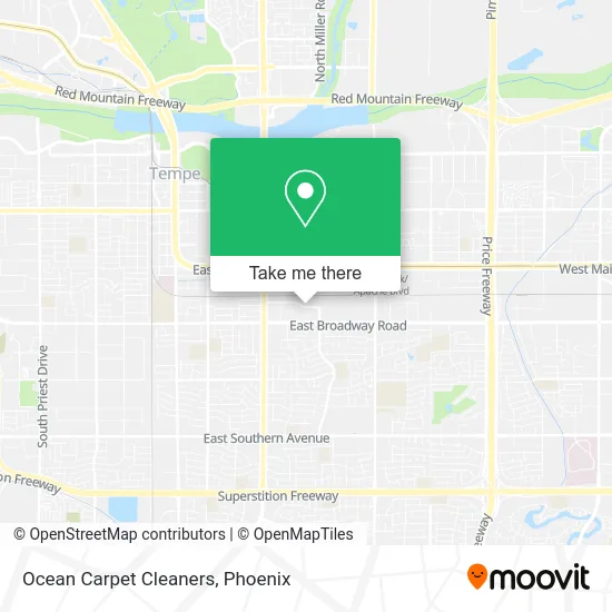 Ocean Carpet Cleaners map