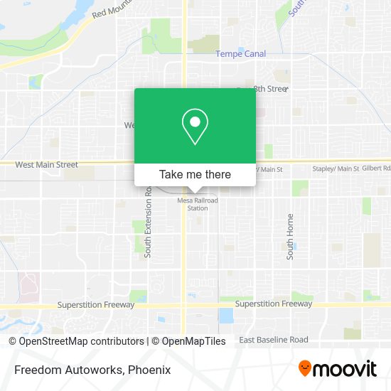 Mapa de Freedom Autoworks