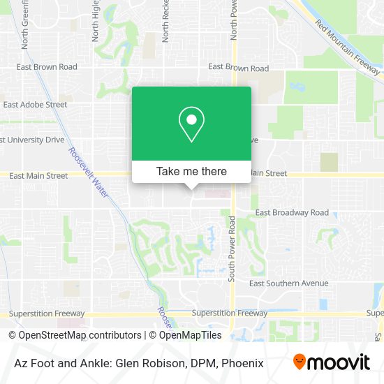 Az Foot and Ankle: Glen Robison, DPM map