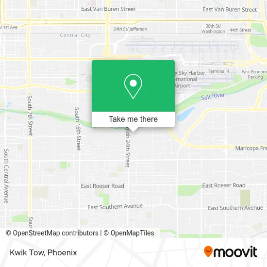 Kwik Tow map