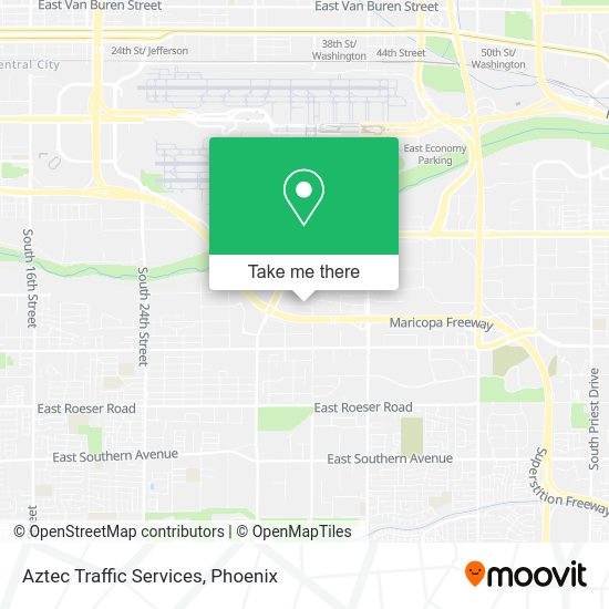 Aztec Traffic Services map