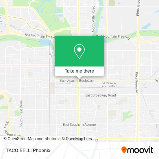Mapa de TACO BELL