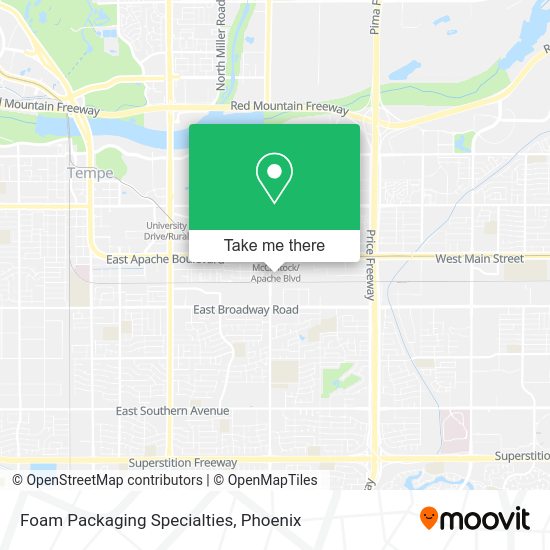 Foam Packaging Specialties map