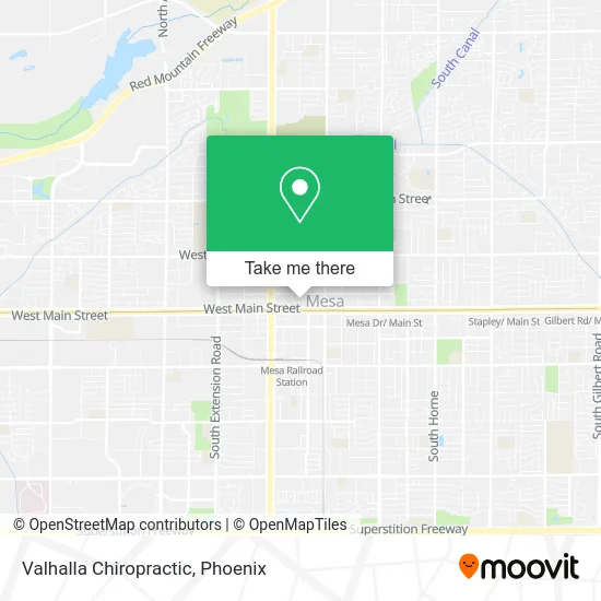 Valhalla Chiropractic map