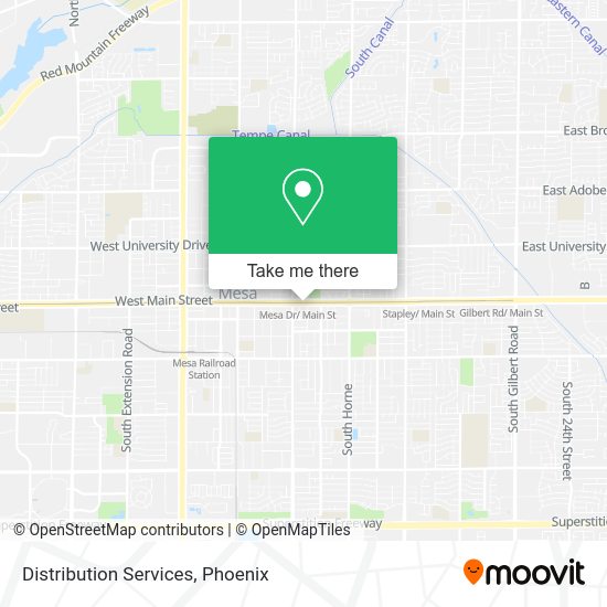 Distribution Services map