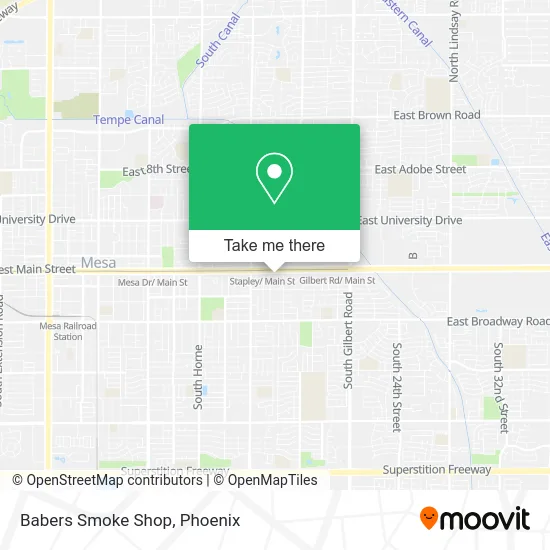 Babers Smoke Shop map