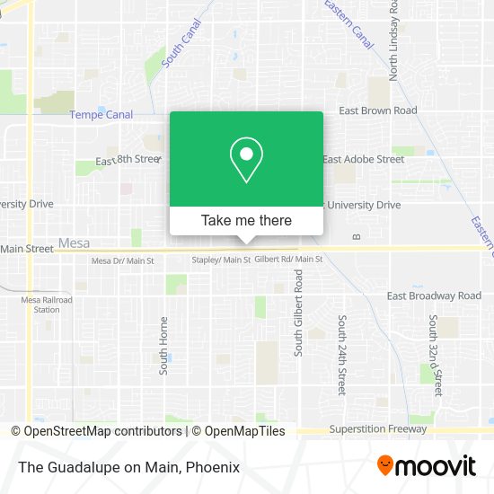 Mapa de The Guadalupe on Main