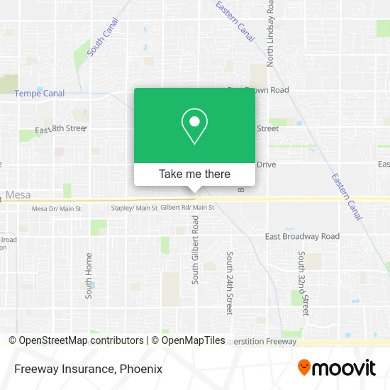 Freeway Insurance map
