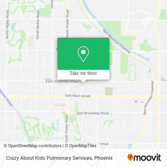 Crazy About Kids Pulmonary Services map