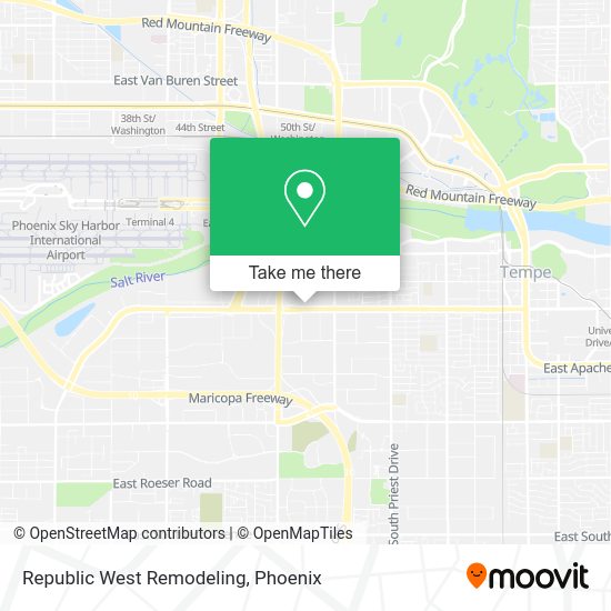 Republic West Remodeling map