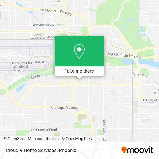 Cloud 9 Home Services map