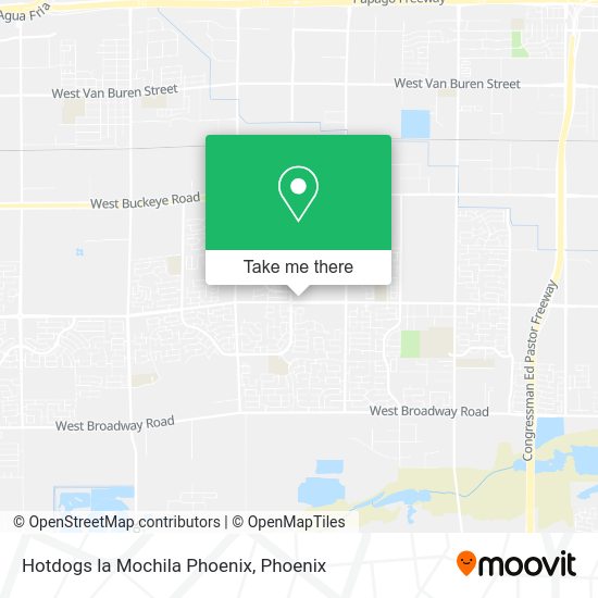 Mapa de Hotdogs la Mochila Phoenix