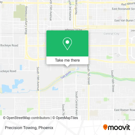 Precision Towing map