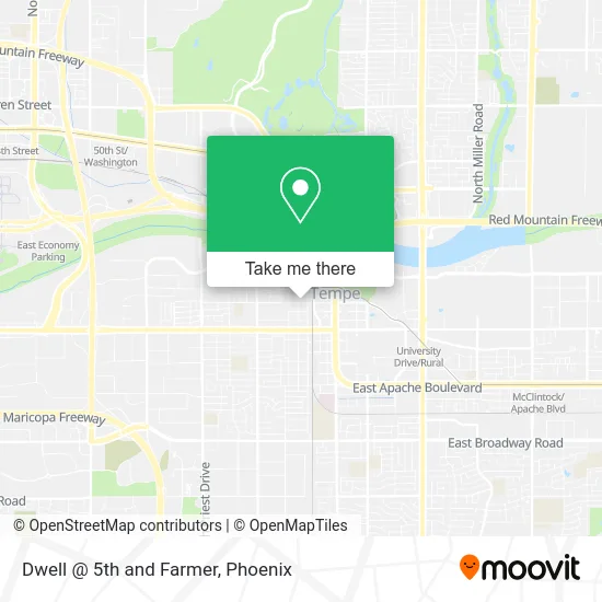 Dwell @ 5th and Farmer map